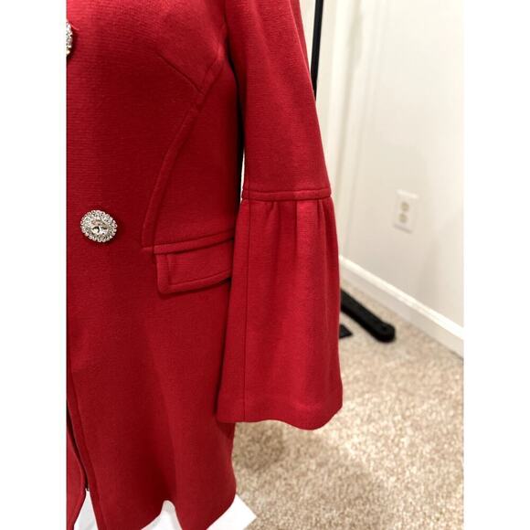 Inc. International Concepts Red Bell Sleeve Coat- Size L (EUC) - Picture 7 of 8